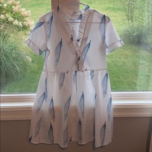 Feather print Dress